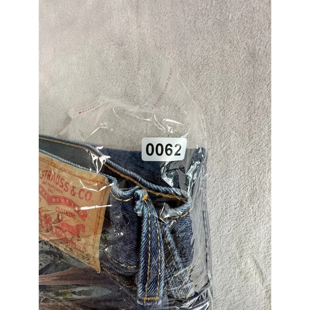 Levi's 505‎ Men's Original Fit Jeans Size 36x32 Dark Wash Denim Excellent